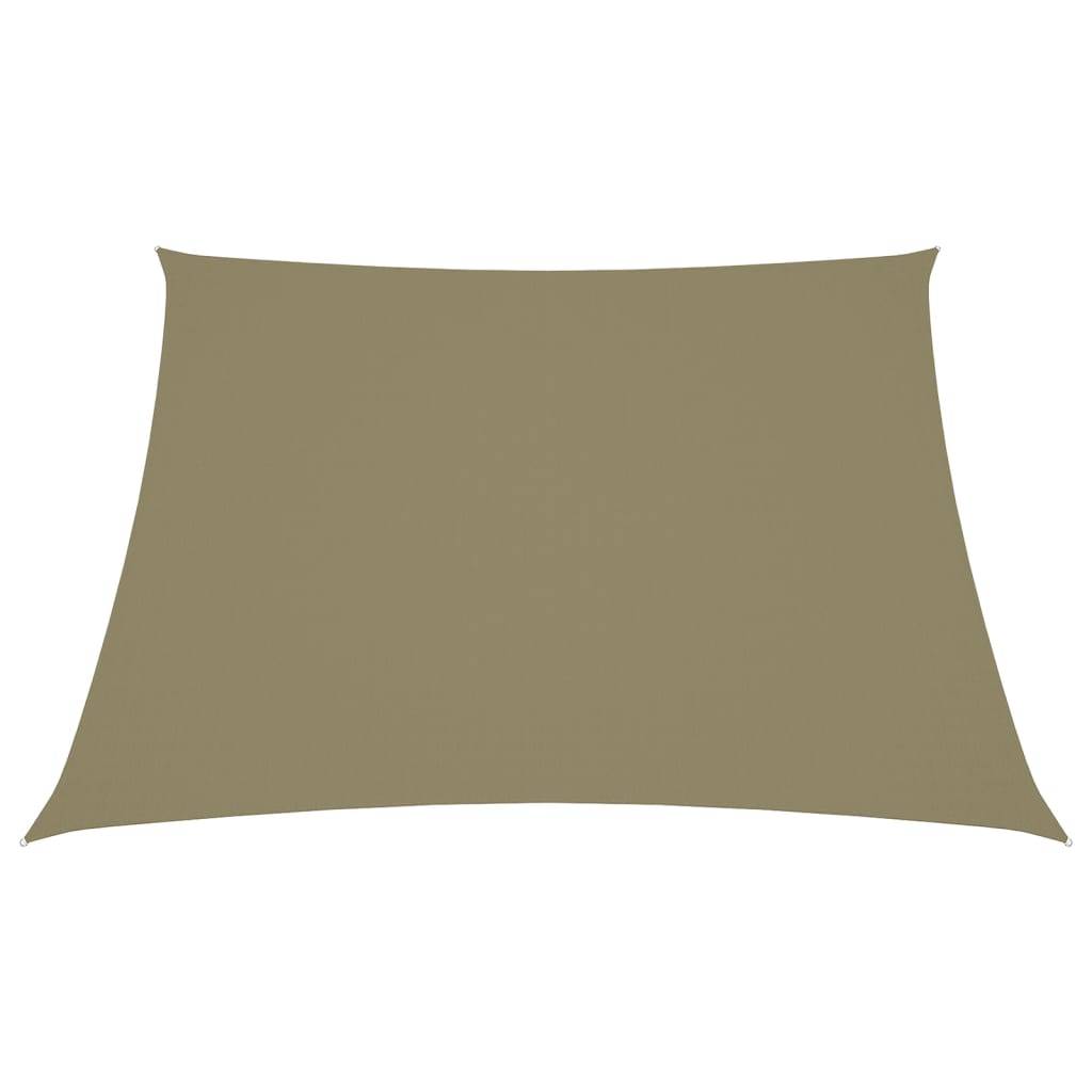 Helloshop26 - Voile d'ombrage parasol tissu oxford trapèze 3/5 x 4 m beige - Image 2