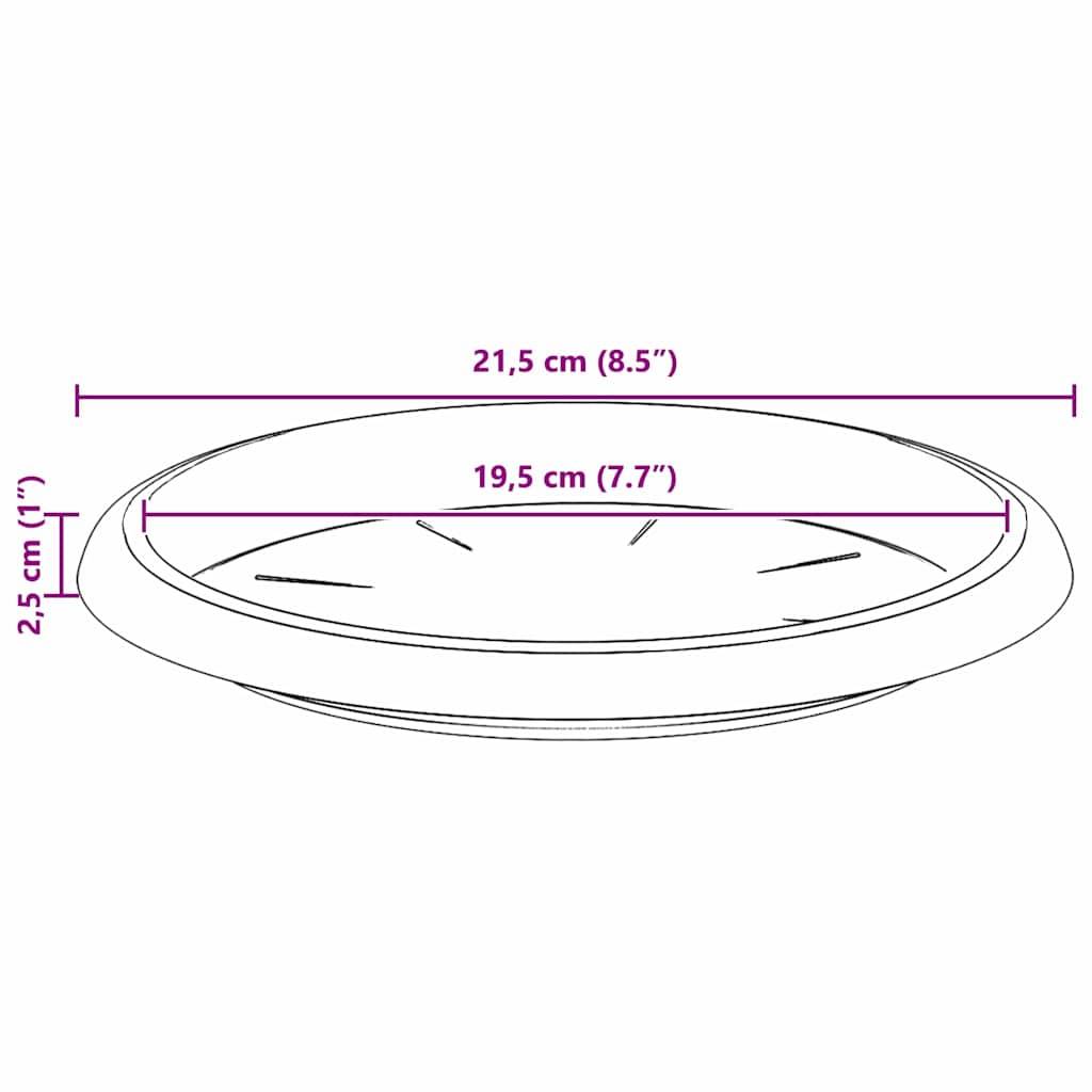 Prolenta Premium - Jardinière plastique rouge 21,5 x 21,5 x 2,5 cm - Prolenta premium p312.7 - Image 10