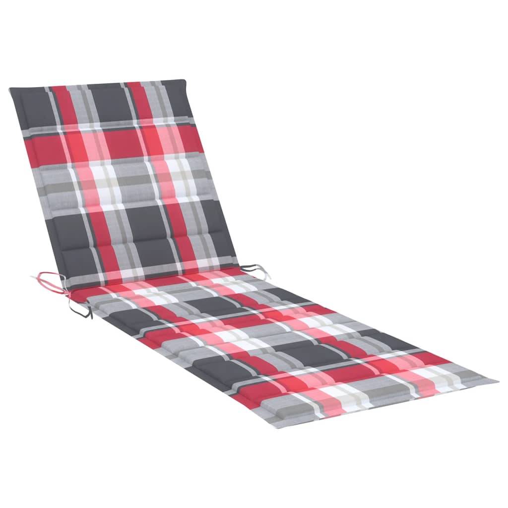 Helloshop26 - Transat chaise longue bain de soleil lit de jardin terrasse meuble d'extérieur avec coussin bois d'acacia solide - Image 7