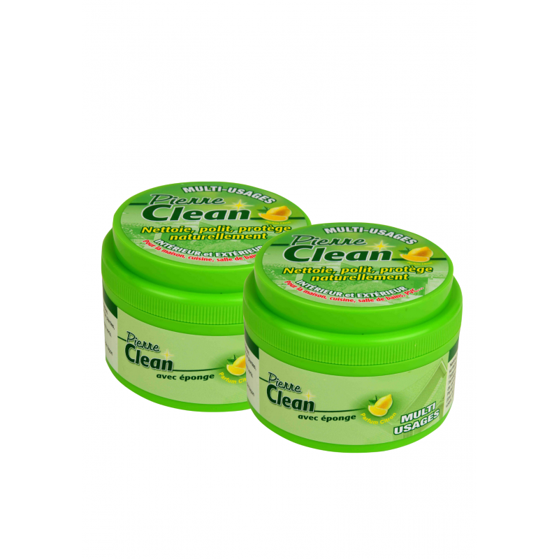 Pierre Clean | Nettoyant Alternative au Bicarbonate de soude | Lot de 2 | Avec Eponge Magique - VENTEO - Image 1