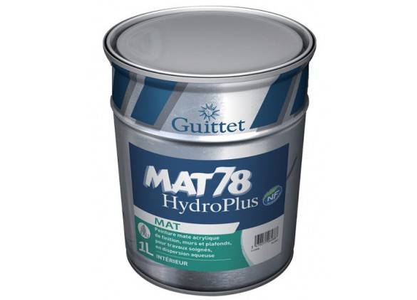 Peinture Mat 78 Hydroplus GUITTET Blanc 1L - 55847