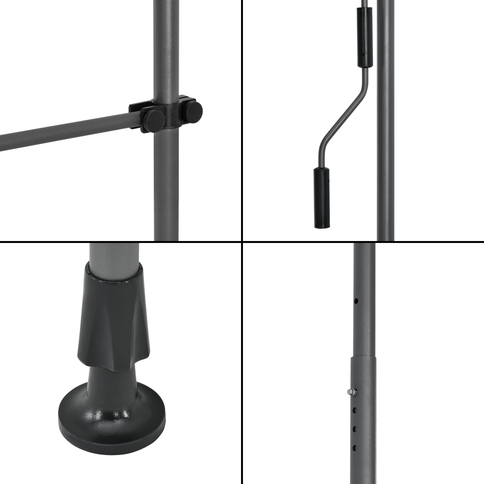 Pro.Tec - Store Banne Téléscopique Acier Polyester 350 x 120 x 220-309 cm Vert Foncé [pro.tec] - Image 7
