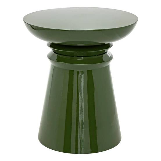 Table d'Appoint Totem "Jaya" 43cm Vert - Image 1