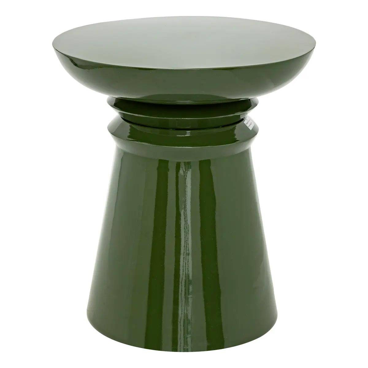 Table d'Appoint Totem "Jaya" 43cm Vert - Image 1