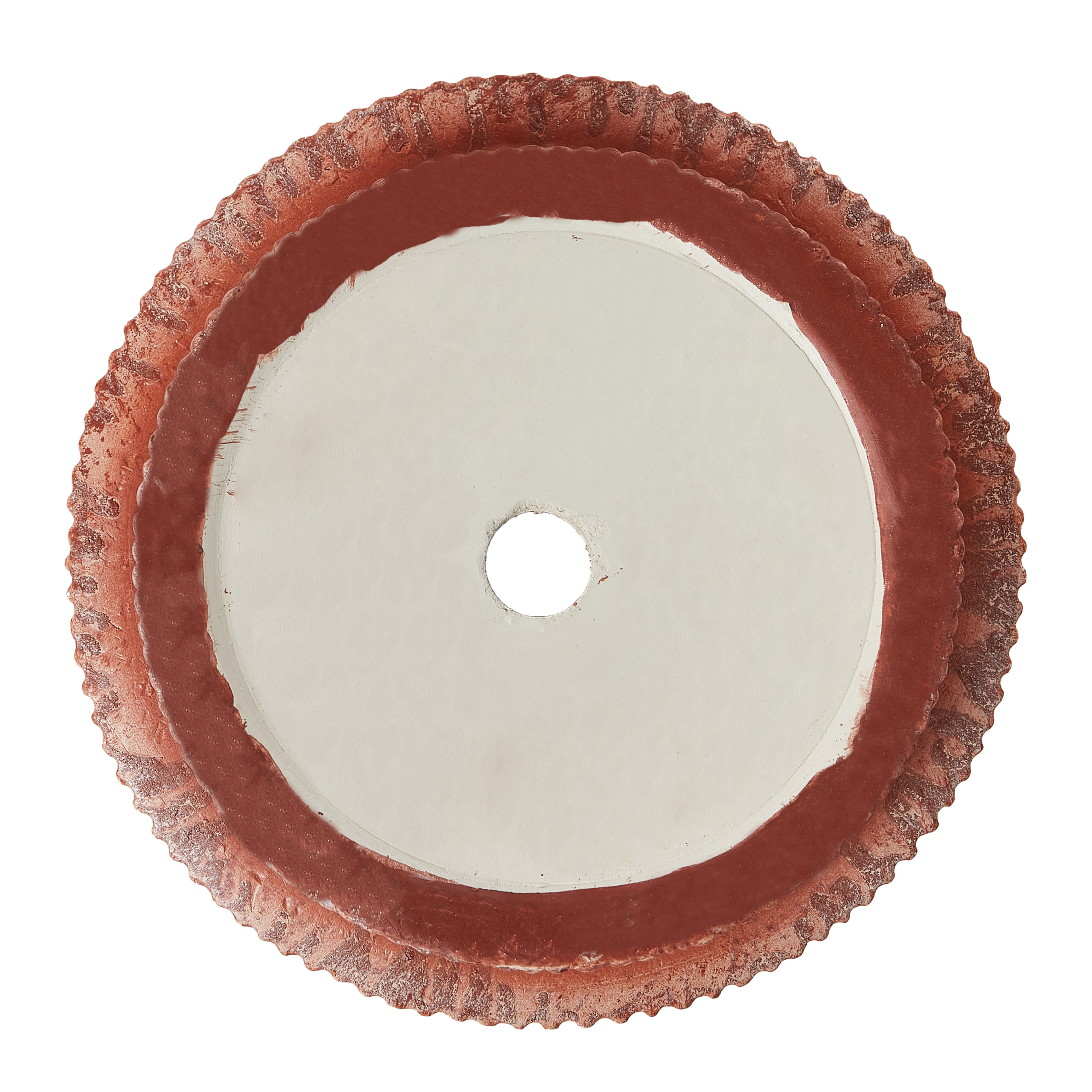 Beliani - Pot de Fleurs Marron Doré en Fibre d'argile à Nervures 30 x 30 x 30 cm avec Trou de drainage Cache-pot Extérieur pour Jardin Patio - Image 5