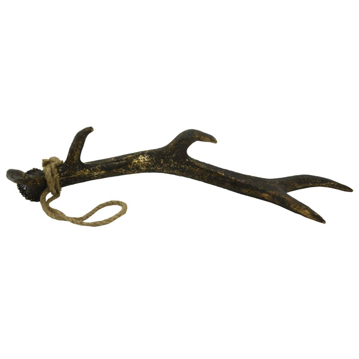 Aubry Gaspard - Bois de cerf en polyrésine dorée 59 cm - Image 1