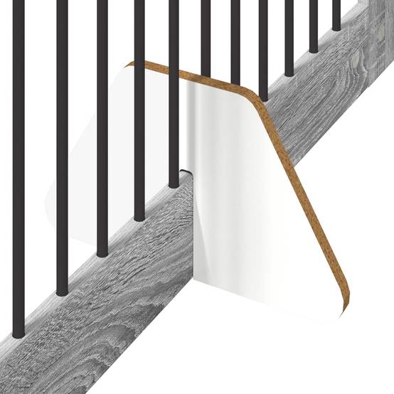 ComfortXL - Barrière de sécurité intérieure chien bois pliable 200,5cm gris sonoma - ComfortXL Outdoor Living - Image 6
