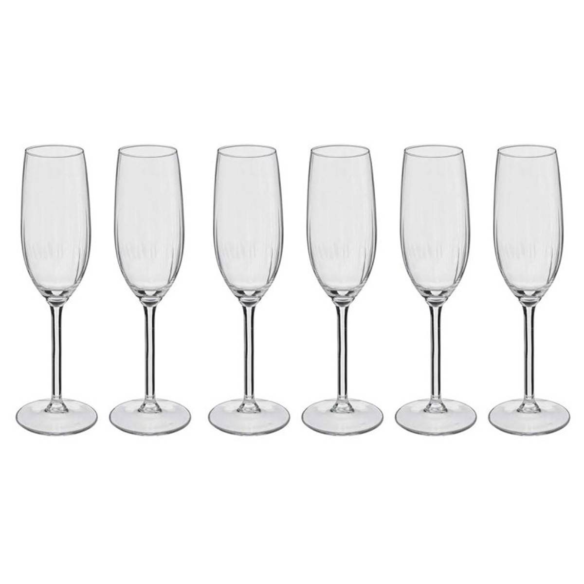 Lot de 6 Flûtes à Champagne "Volta" 21cl Transparent - Image 1