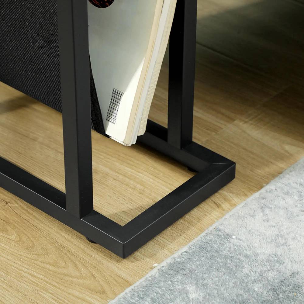 KOMHTOM - Table d'appoint étroite 40 x 18 x 55,5 cm, en métal,noir - Image 8