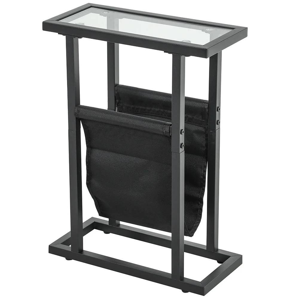 KOMHTOM - Table d'appoint étroite 40 x 18 x 55,5 cm, en métal,noir - Image 6
