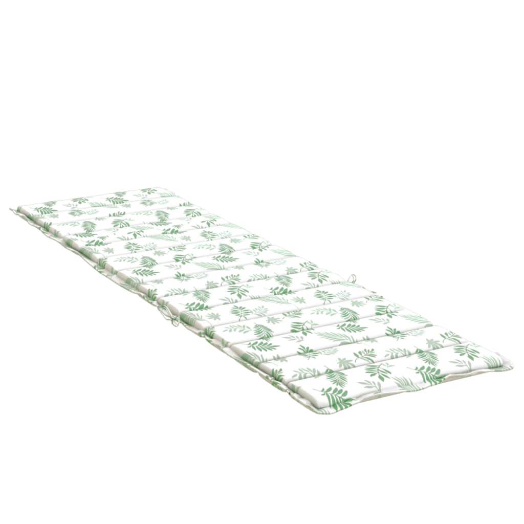 PANGIVO - Coussin de chaise longue tissu oxford motif feuilles 200 x 70 x 4 cm - PANGIVO - Image 4