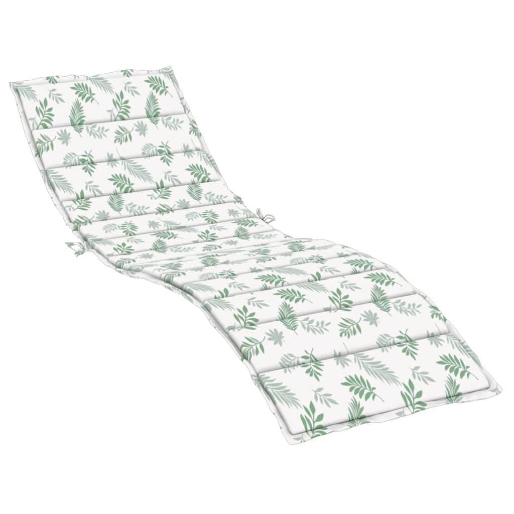 PANGIVO - Coussin de chaise longue tissu oxford motif feuilles 200 x 70 x 4 cm - PANGIVO - Image 2