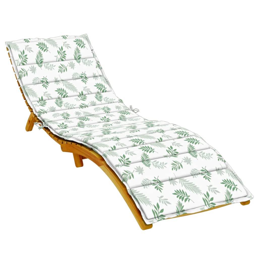 PANGIVO - Coussin de chaise longue tissu oxford motif feuilles 200 x 70 x 4 cm - PANGIVO - Image 3