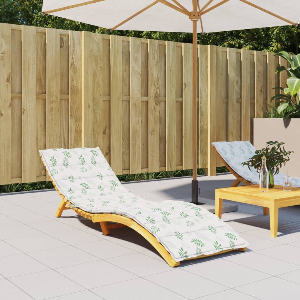 PANGIVO - Coussin de chaise longue tissu oxford motif feuilles 200 x 70 x 4 cm - PANGIVO - Image 1