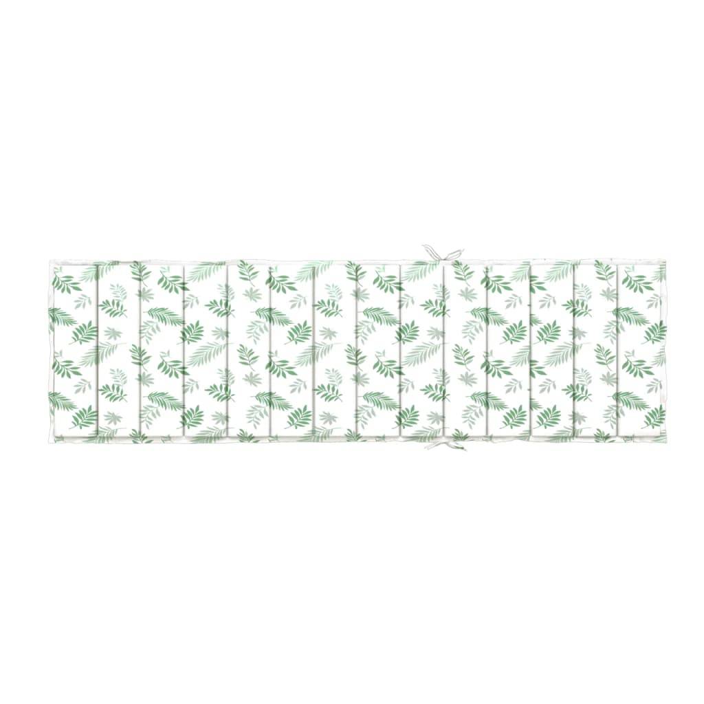 PANGIVO - Coussin de chaise longue tissu oxford motif feuilles 200 x 70 x 4 cm - PANGIVO - Image 5