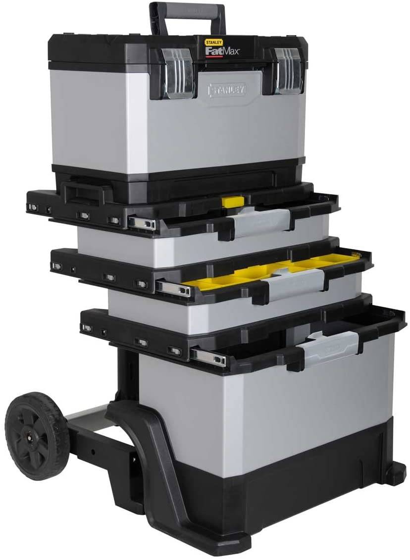 stanley - STANLEY Servante d’atelier 63L bimatière sur roulettes FatMax - Image 1