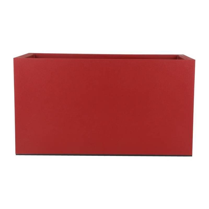 Riviera - Bac A Fleurs Granit - 60x30 Cm - Rouge - Image 1