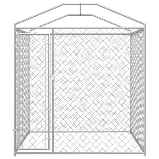 Chenil extérieur cage enclos parc animaux chien d'extérieur avec toit pour chiens 225 cm - Image 4