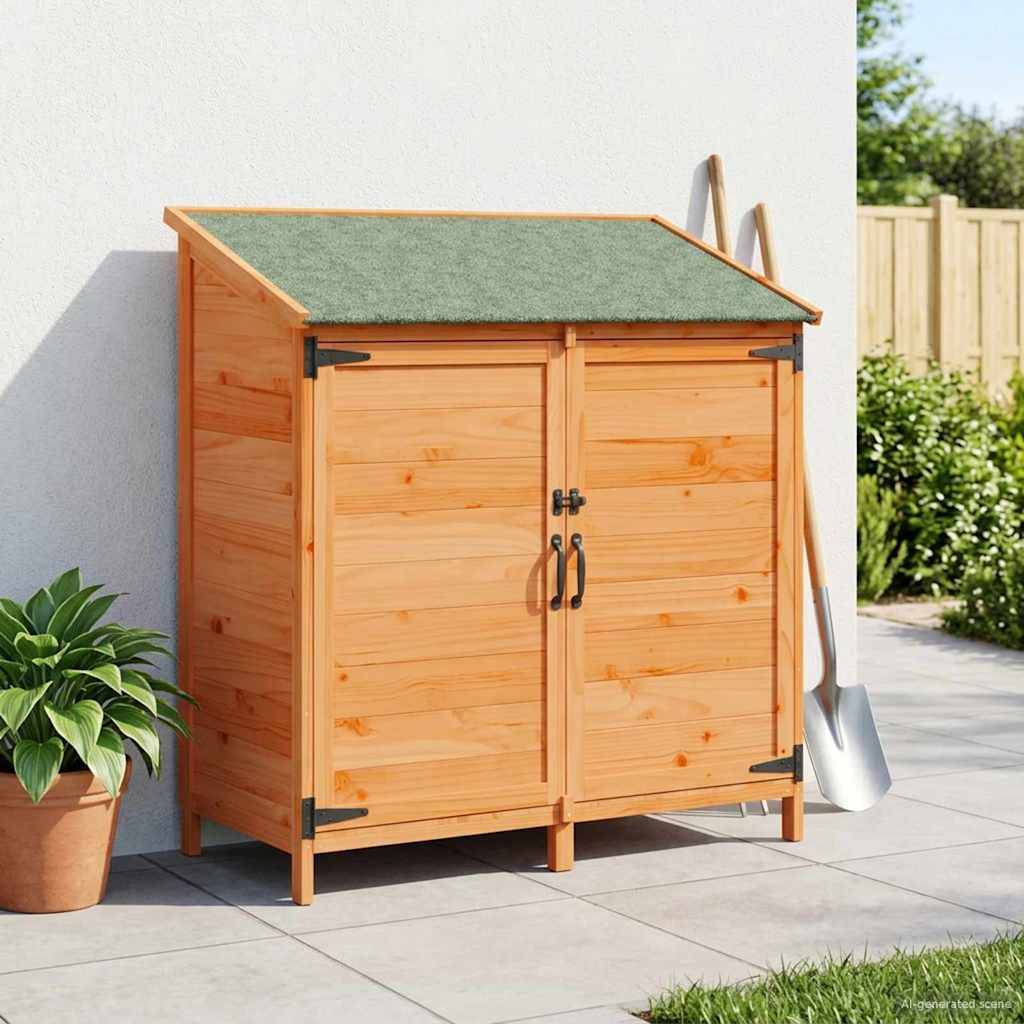Vidaxl - Abri de jardin Marron 106 x 56 x 113,5 cm Bois de Sapin Massif 0.6m² vidaXL 42033443 - Image 1