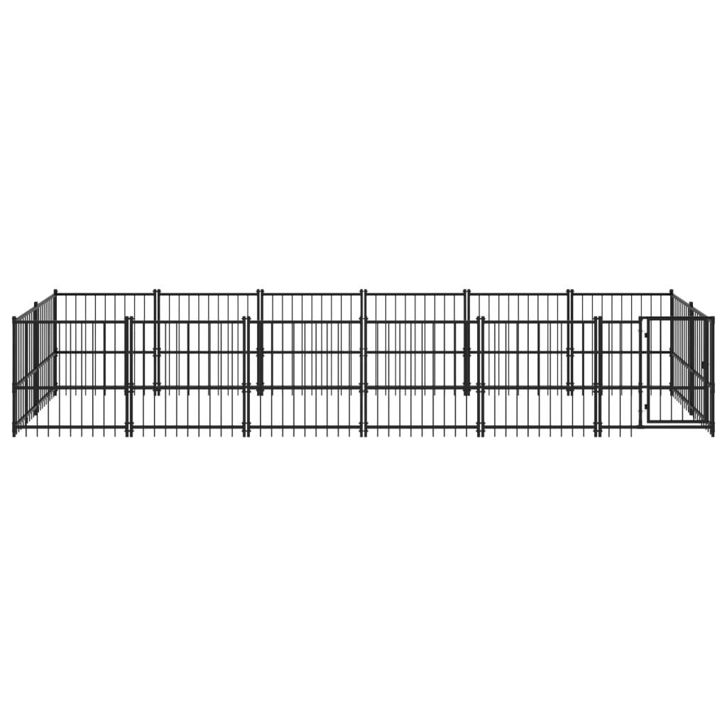 Vidaxl - Chenil d'extérieur pour chiens Acier 11,26 m² vidaXL 3124602 - Image 7