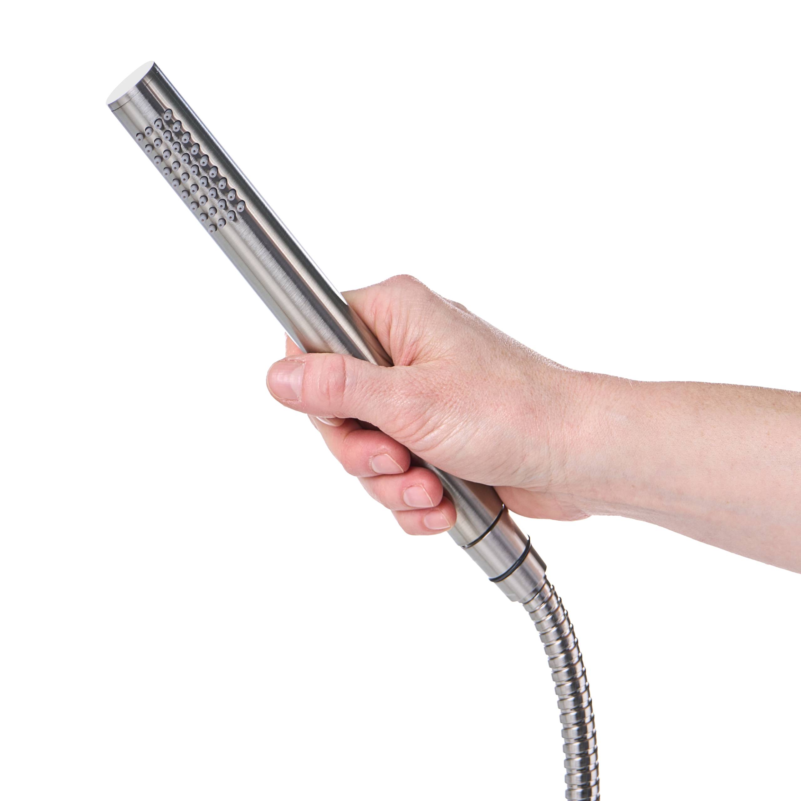 Beliani - Douche d'extérieur Acier inox Argenté SORAPATA - 57x17x230- Beliani - Image 6