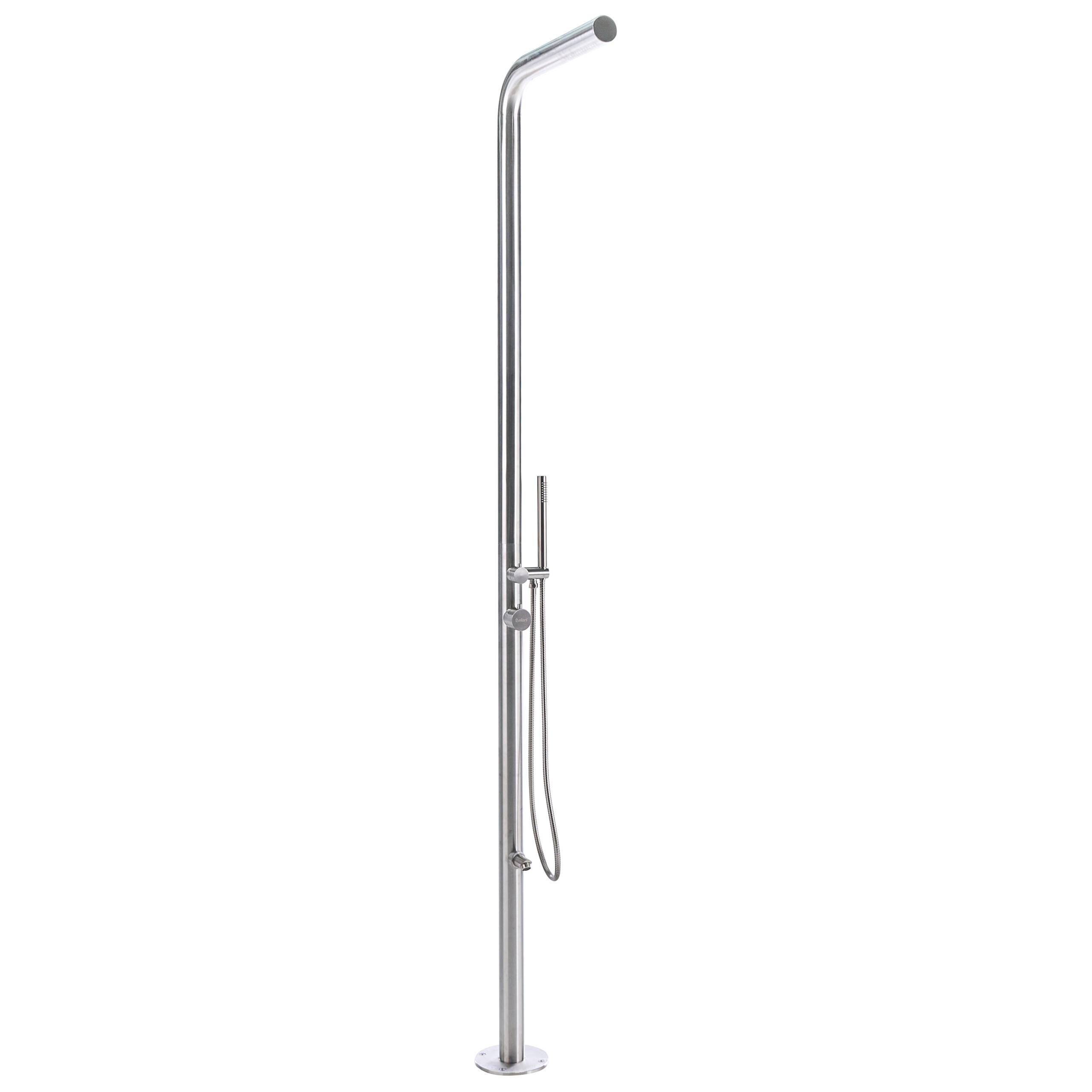 Beliani - Douche d'extérieur Acier inox Argenté SORAPATA - 57x17x230- Beliani - Image 2