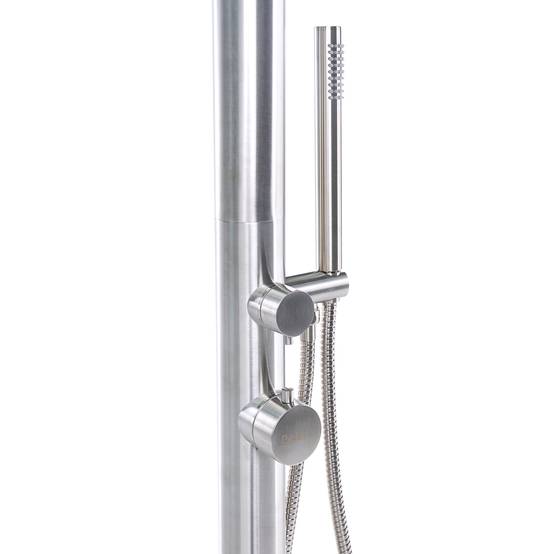 Beliani - Douche d'extérieur Acier inox Argenté SORAPATA - 57x17x230- Beliani - Image 7