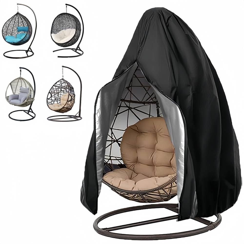 Housse de Protection pour Chaise Œuf Suspendue Imperméable avec Fermeture Éclair - Living123 - Image 1