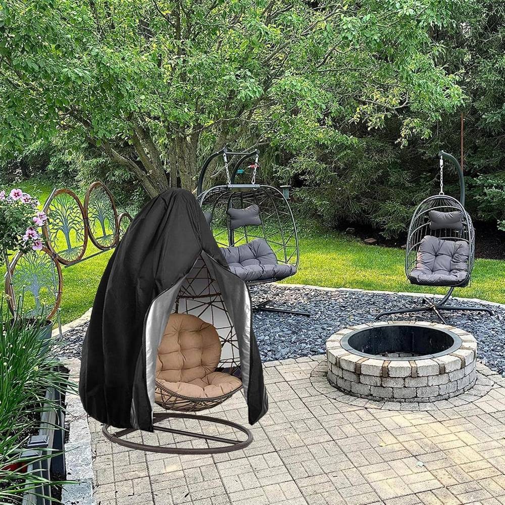 Housse de Protection pour Chaise Œuf Suspendue Imperméable avec Fermeture Éclair - Living123 - Image 8