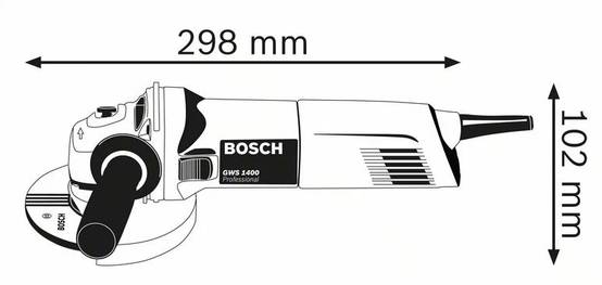 Bosch - Meuleuse angulaire1400W GWS 1400 125MM - BOSCH - 0601824800 - Image 2