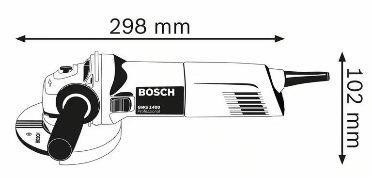 Bosch - Meuleuse angulaire1400W GWS 1400 125MM - BOSCH - 0601824800 - Image 2