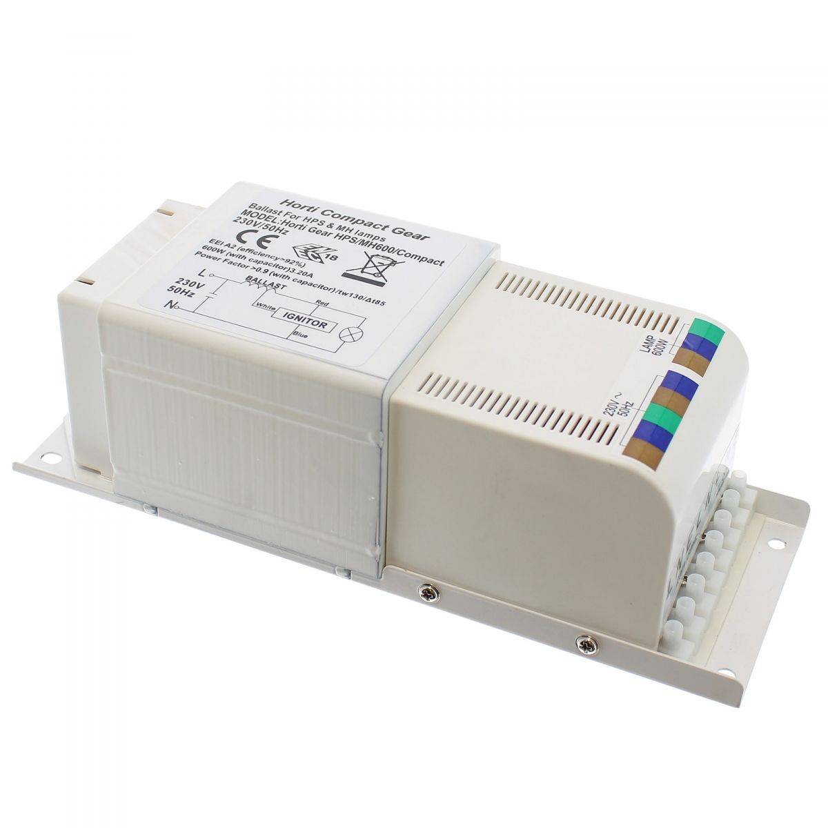 Sans Marque - Ballast compact 600W HORTI GEAR - Class 1 - Image 1