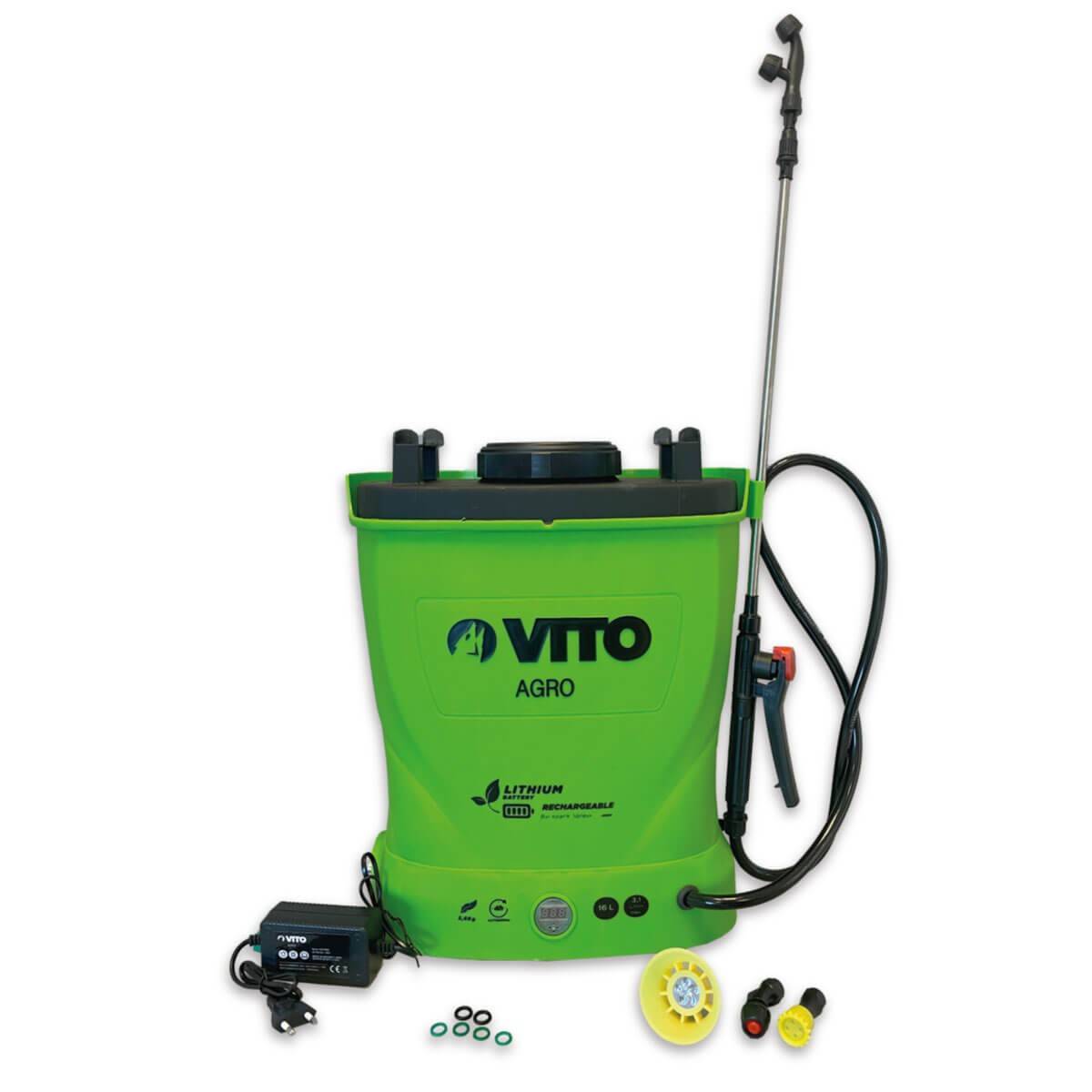 Pulvérisateur Electrique à Batterie Lithium 12V/8AH 16L 6 bars Chargeur Végetaux jardin toitures VITO - Image 9