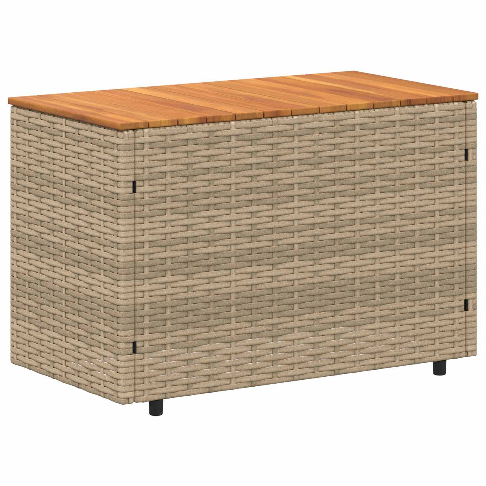 Ensemble de canapés de jardin résine tressée beige et blanc crème 110 x 57 x 73 cm - PANGIVO - Image 5