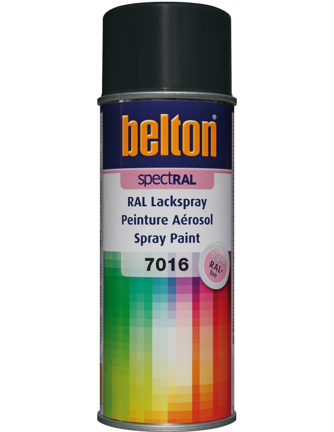 Belton Peinture Ral 7016 Gris Anthracite Satiné 400ml Peinture Aérosol Ral 7016 Gris Anthracite Satiné, Multi-usage -