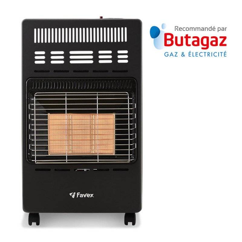 Favex - Chauffage d'appoint à gaz Poznan - FAVEX - Intérieur - Infrarouge - 4200 W - 3 Puissances de chauffe - Jusqu'à 40 m² - Acier, Noir - Image 3