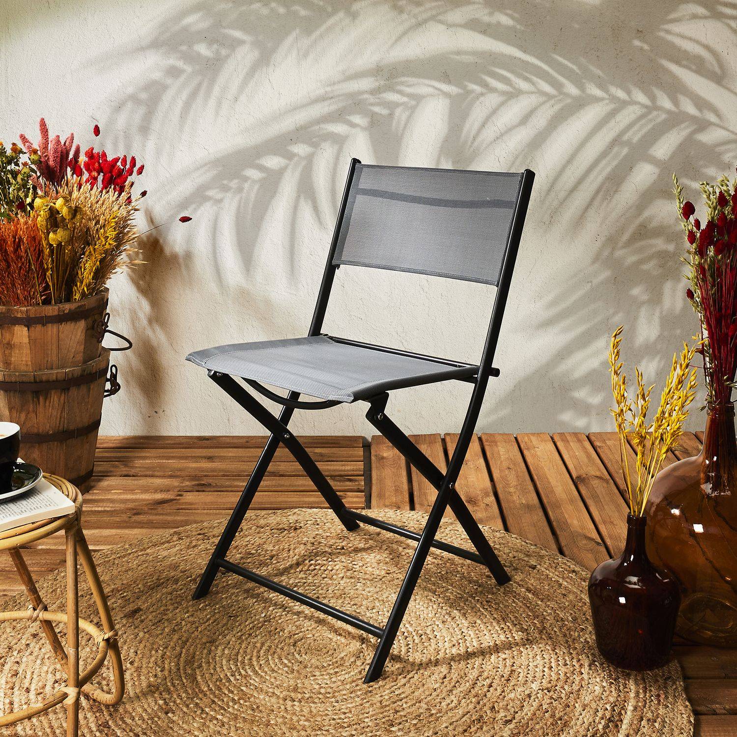 Sans Marque - Lot de 4 Chaises pliantes d'extérieur Elba - Toilinux - Image 3