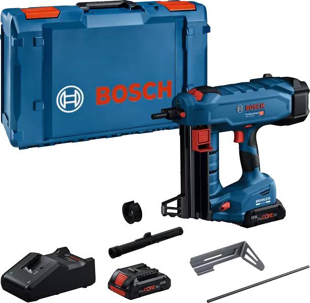 Bosch - Cloueur sans-fil GNB 18V-40 - BOSCH - avec 2 batteries 18V 4.0Ah - chargeur - L-Boxx - 06019L7005 - Image 1