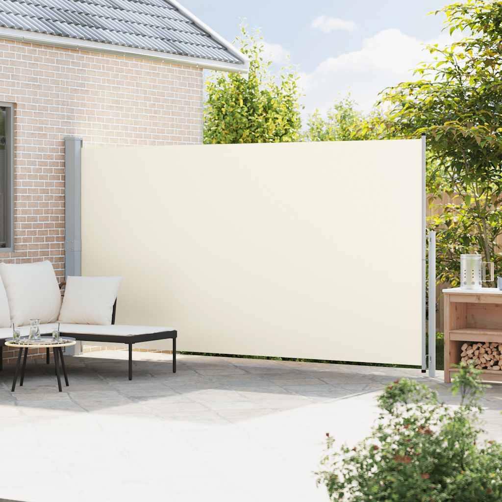 Store banne | Auvent latéral rétractable de patio 200x500 cm Crème Maison Chic - Image 3