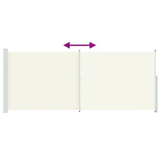 Store banne | Auvent latéral rétractable de patio 200x500 cm Crème Maison Chic - Image 8