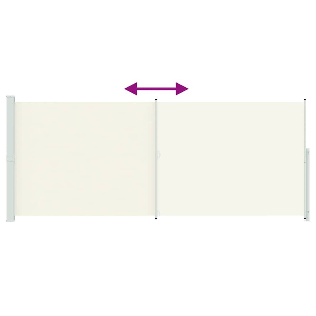 Store banne | Auvent latéral rétractable de patio 200x500 cm Crème Maison Chic - Image 8