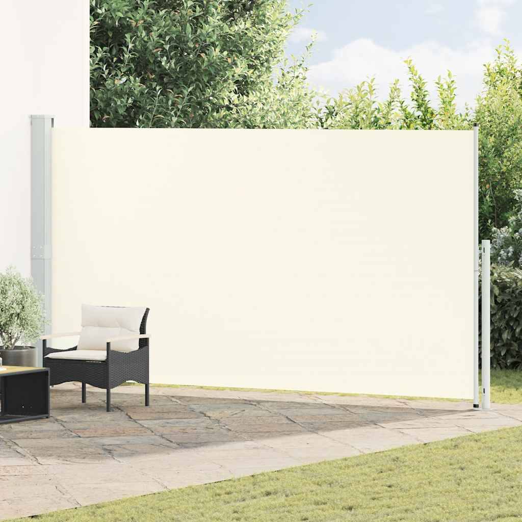 Store banne | Auvent latéral rétractable de patio 200x500 cm Crème Maison Chic - Image 2