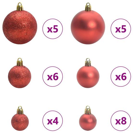 Sapin de Noël | Arbre de Noël artificiel avec 150 LED Blanc 150 cm PVC et Acier Maison Chic - Image 7
