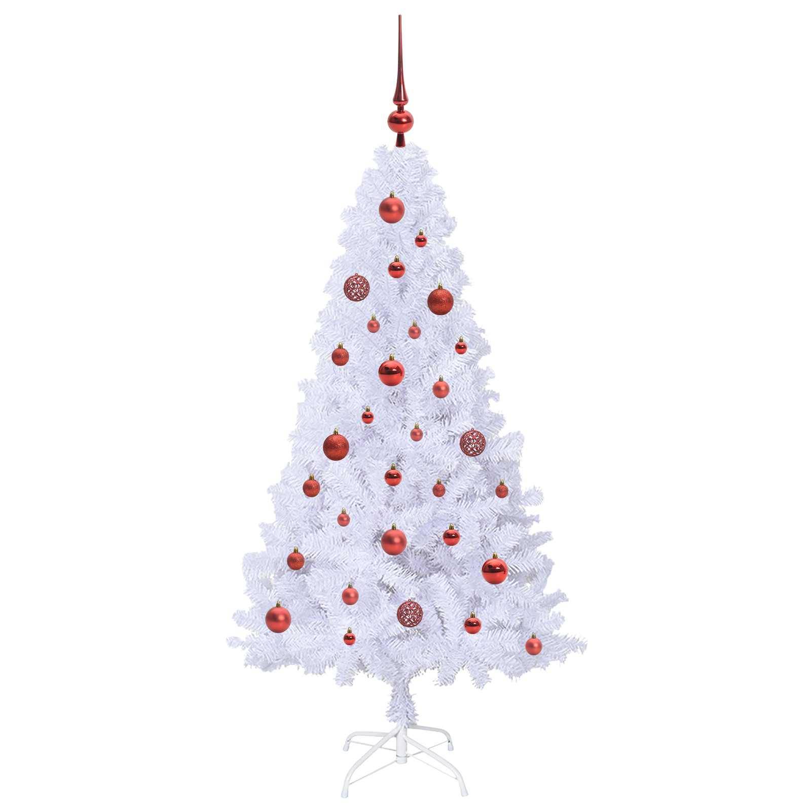 Sapin de Noël | Arbre de Noël artificiel avec 150 LED Blanc 150 cm PVC et Acier Maison Chic - Image 4