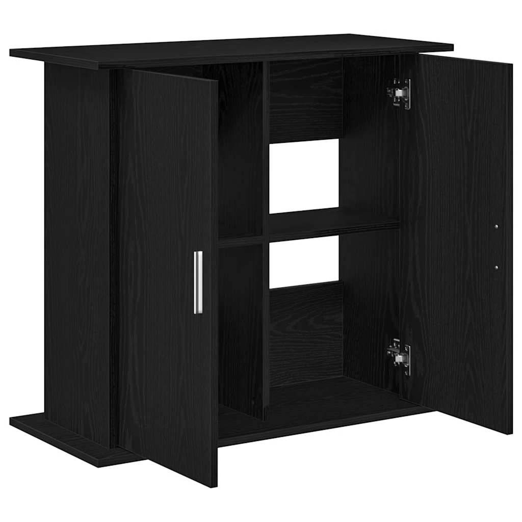 ComfortXL - Armoire d'aquarium Chêne Noir avec 4 Compartiments à Portes 81x36x73 cm - ComfortXL Outdoor Living - Image 8