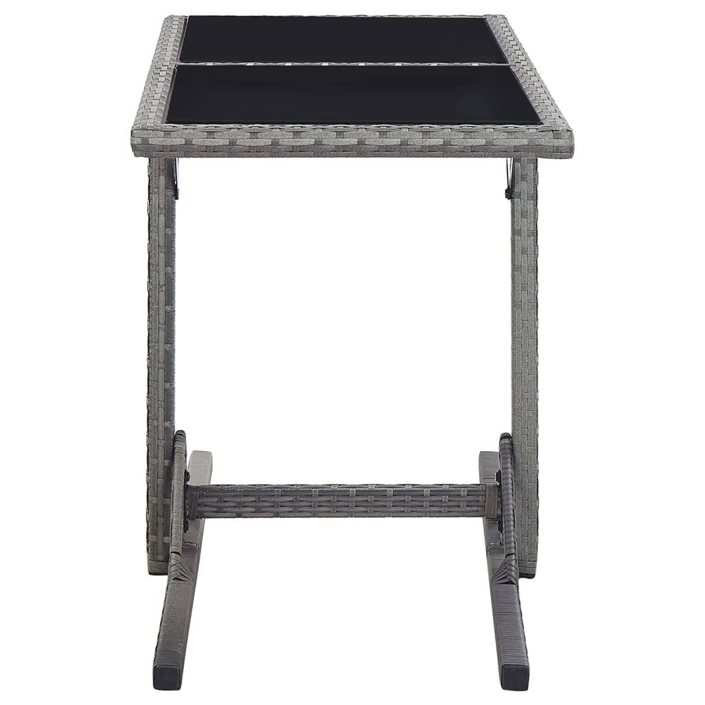 ComfortXL - Salon de Jardin 2 Personnes Chaises Empilables en Résine Grise et Verre – ComfortXL Outdoor Living - Image 10