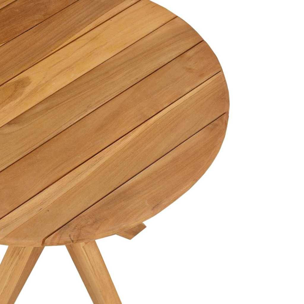 Table d'appoint Bois de Teck Massif Marron 55 x 55 x 51 cm - PANGIVO - Image 6
