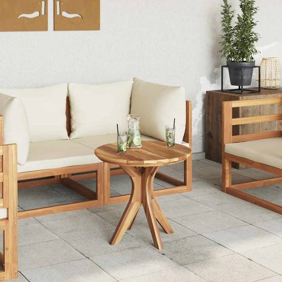 Table d'appoint Bois de Teck Massif Marron 55 x 55 x 51 cm - PANGIVO - Image 4