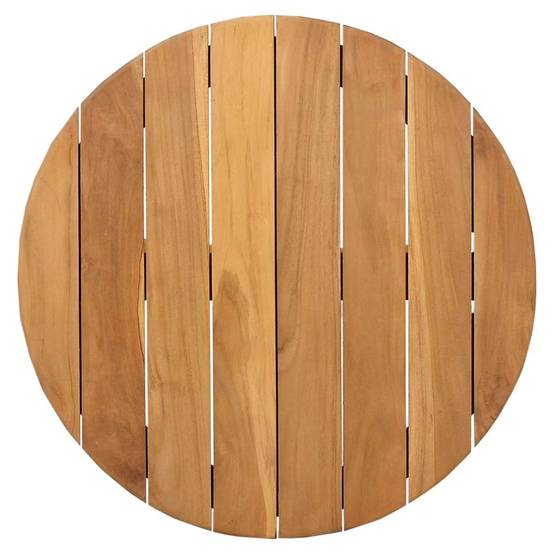Table d'appoint Bois de Teck Massif Marron 55 x 55 x 51 cm - PANGIVO - Image 5