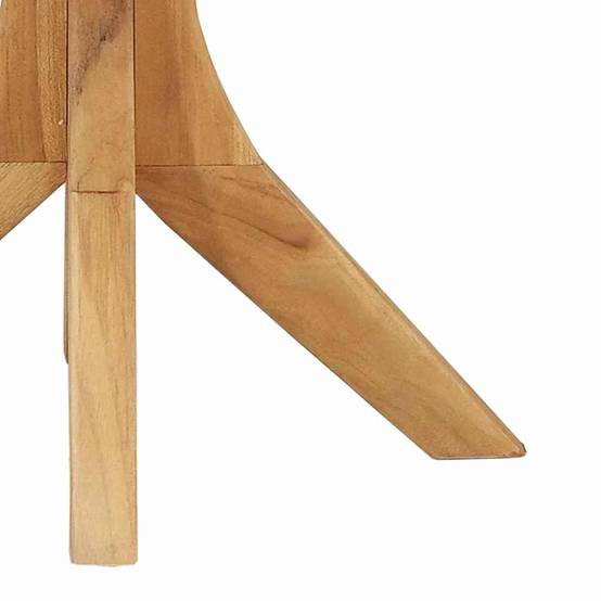 Table d'appoint Bois de Teck Massif Marron 55 x 55 x 51 cm - PANGIVO - Image 7